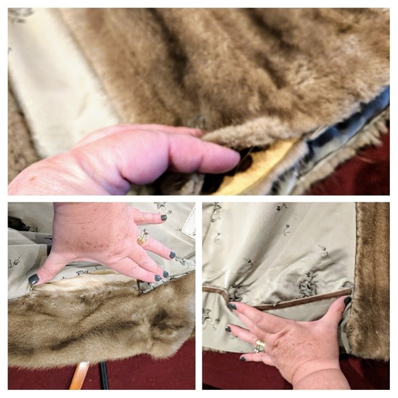 Montaldo's 3/4 length gray mink coat - Picture 3 of 8